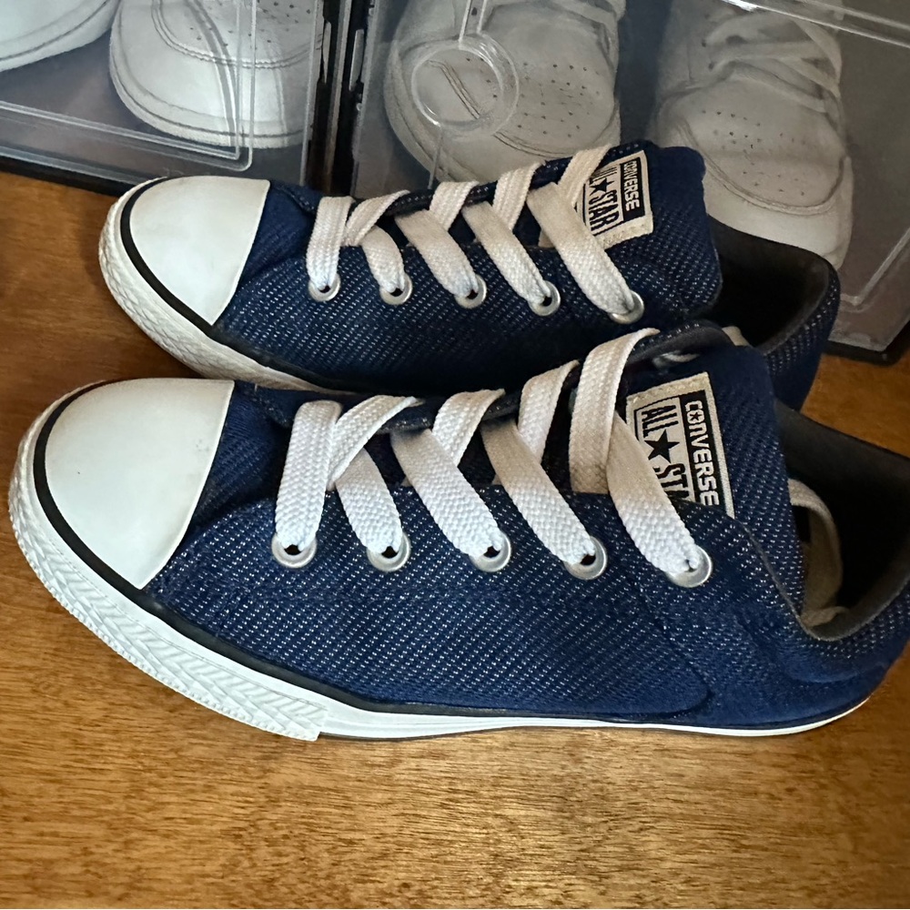 Converse Navy and White